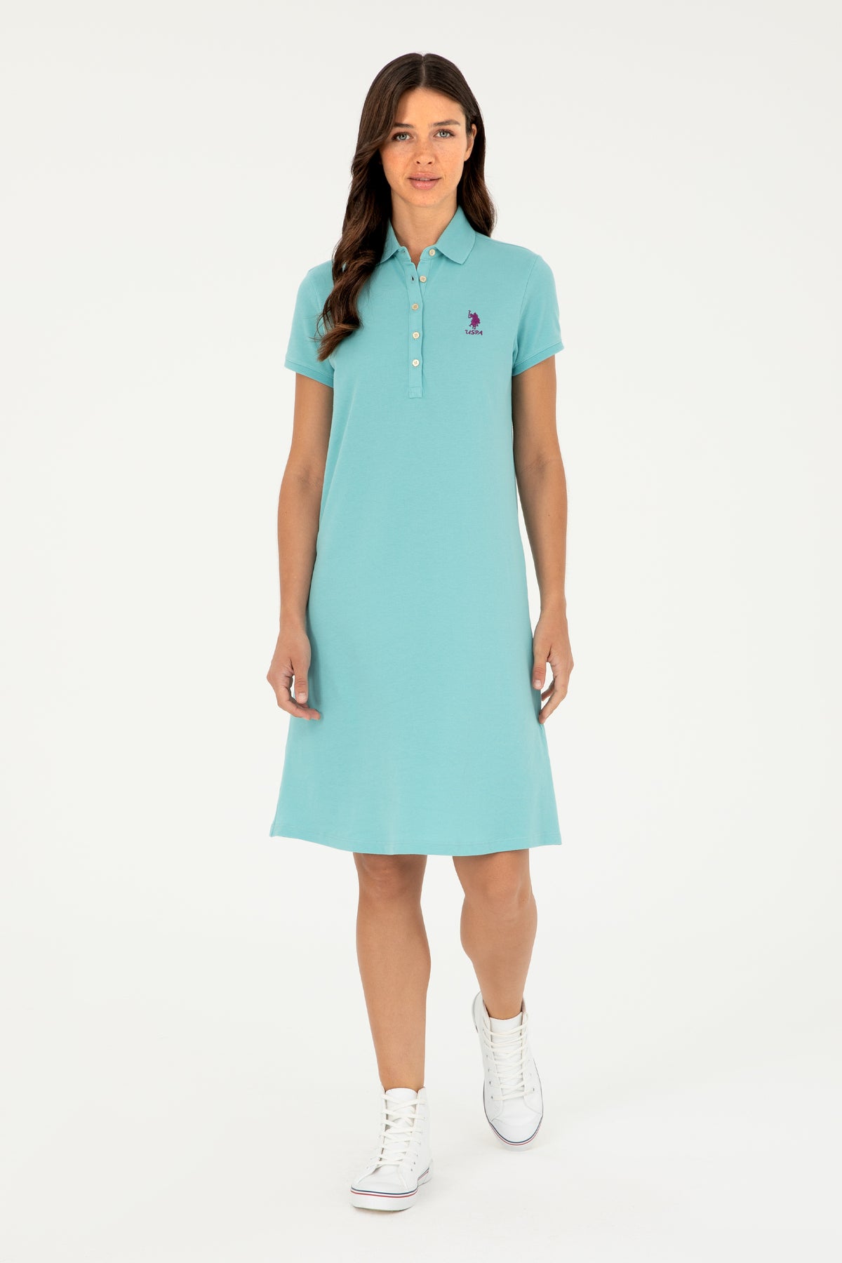 U.S. Polo Assn. Kadın Elbise G082GL075 - Mint Yeşili