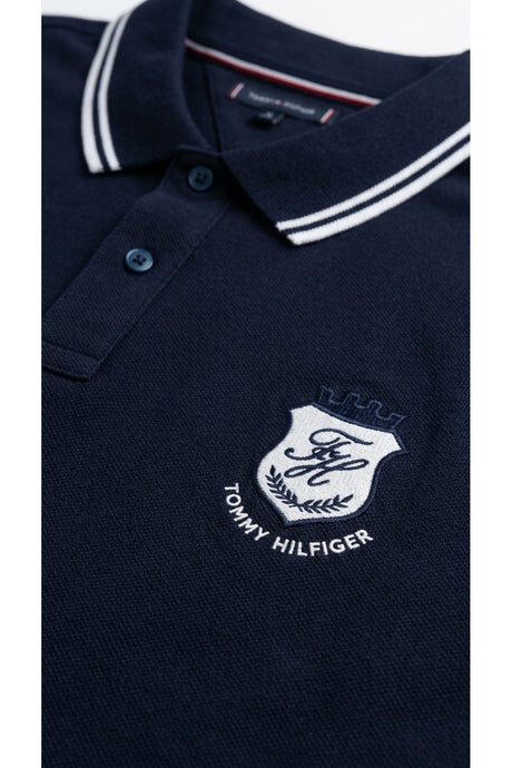 Tommy Hilfiger Erkek BT-PIQUE BADGE REG POLO-B MW0MW44090 - Koyu Lacivert