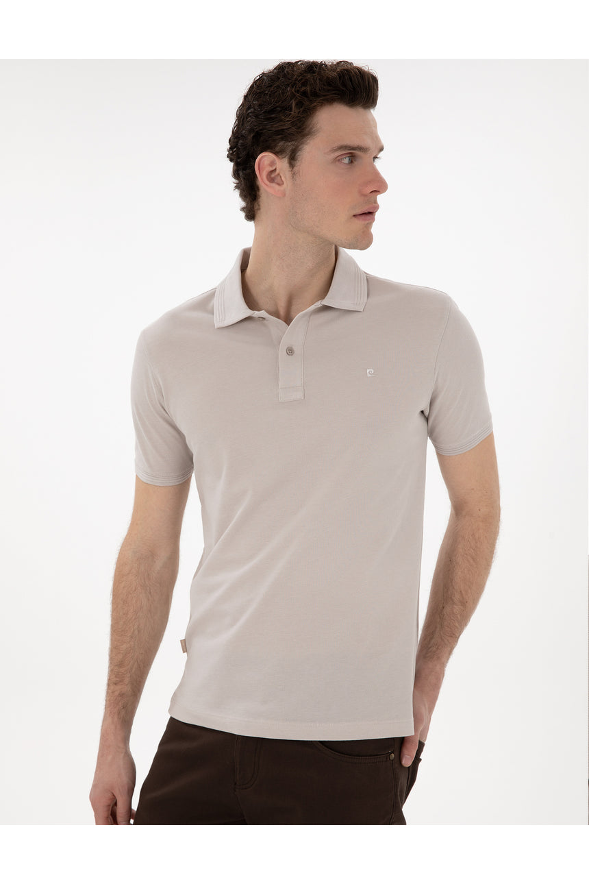 PIERRE CARDIN ERKEK T-Shirt 2131539 - Gri/ Bej /Krem