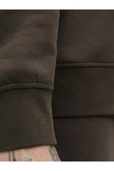JACK&JONES SWEAT 12278791 - Koyu Kahverengi