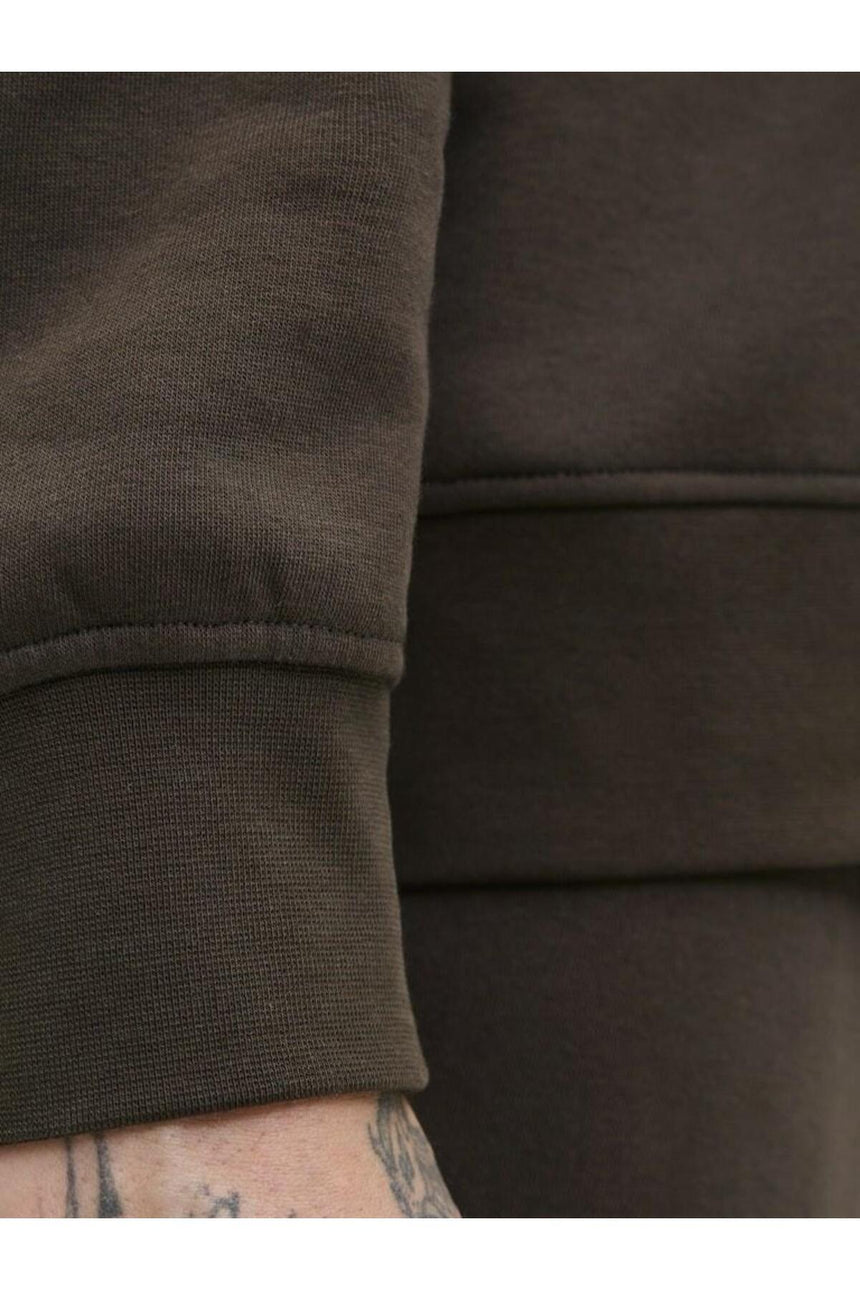 JACK&JONES SWEAT 12278791 - Koyu Kahverengi