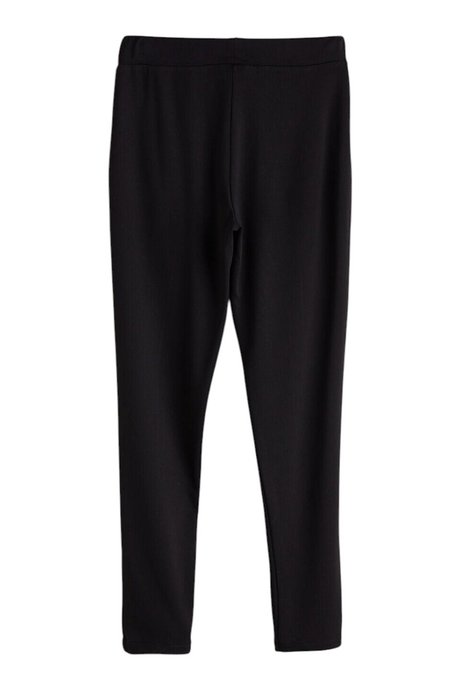 Sporline LC Waikiki siyah renkli, regular kesim, polyester karışımlı kadın pantolon