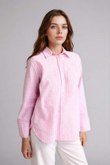 Defacto Kadın Long Sleeve Tunic F6314AX - Açık Pembe
