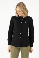 US POLO ASSN BAYAN DOKUMA GÖMLEK 1671629 - Siyah