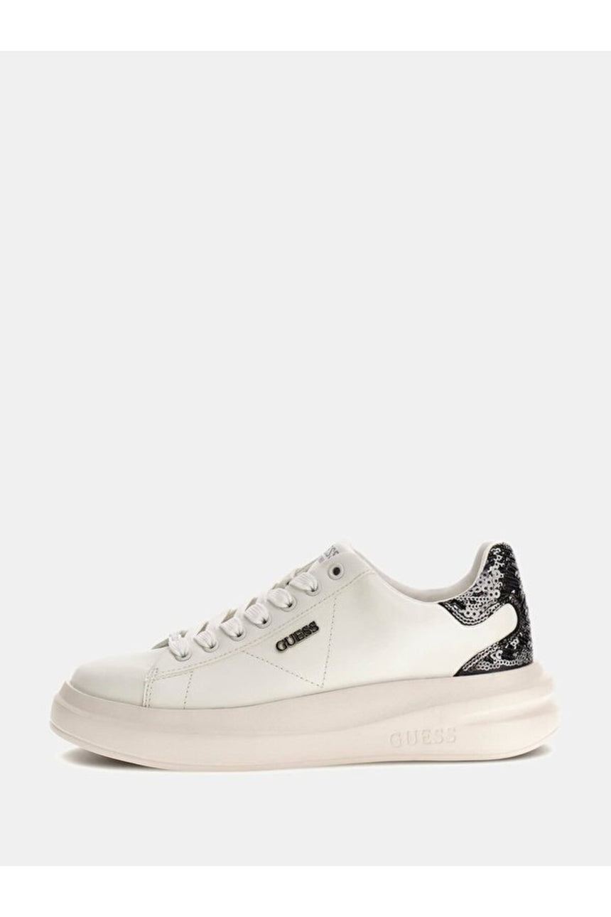 GUESS KADIN ELBINA10 FLFE10ELE12 - Beyaz/ Gümüş
