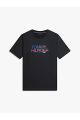 Tommy Hilfiger MW0MW42369BDS Erkek T-Shirt - Siyah
