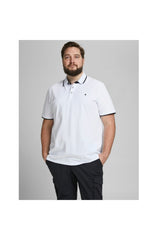 JACK&JONES PLUS JJEPAULOS POLO SS NOOS PLS 12143859 - Beyaz