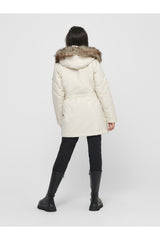 only onliris fur winter parka cc 2023 otw 15304625 - Açık Krem