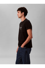 Calvin Klein Erkek SS Hero Monologo Tee 20s LV04RB862G - Siyah
