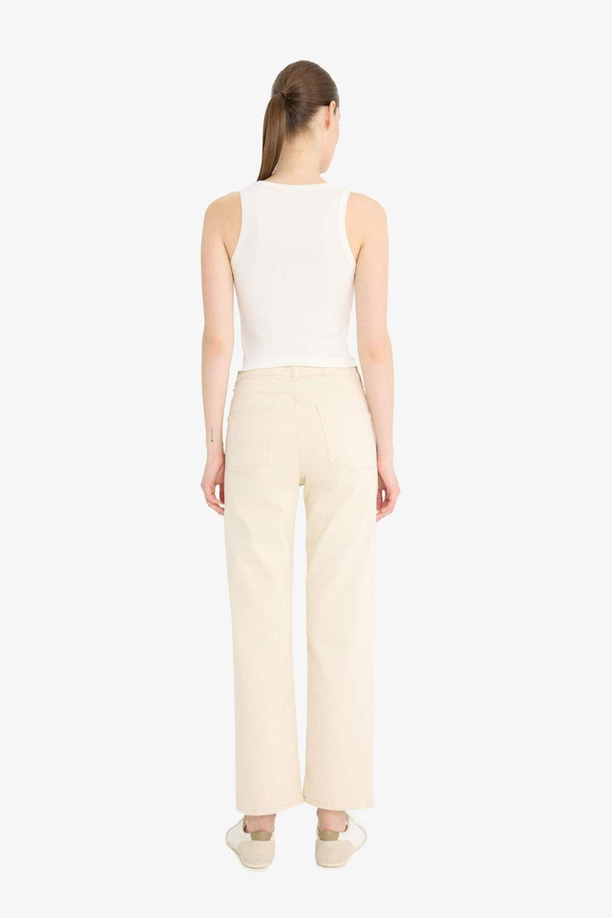 Defacto Kadın Trousers F0064Ax - Ekru