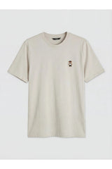 LC Waikiki Erkek Kısa Kollu T-Shirt S6B285H8 - Kahverengi Kum Beji
