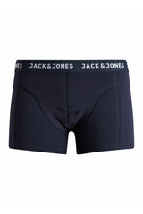 jack&jones trunks 3 pack 12160750 - Koyu Mavi