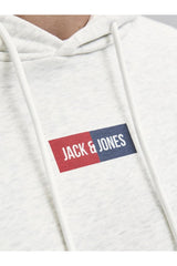 JACK&JONES SWEAT 12278618 - Beyaz/ Gri