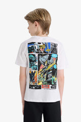 Defacto Çocuk Short Sleeve T-Shirt E4825A8 - Beyaz