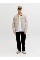 JACK&JONES JJEBARRON TEE SS O-NECK NOOS 12298906 - Beyaz