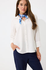 Defacto Kadın Long Sleeve Shirt C3819Ax - Kırık Beyaz