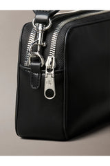Calvin Klein Webbing Double Strap Camera Bag Kadın Omuz Çantası LV04F3165G - Siyah