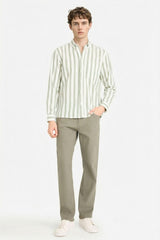 Defacto Erkek Long Sleeve Shirt D6114AX - Açık Yeşil