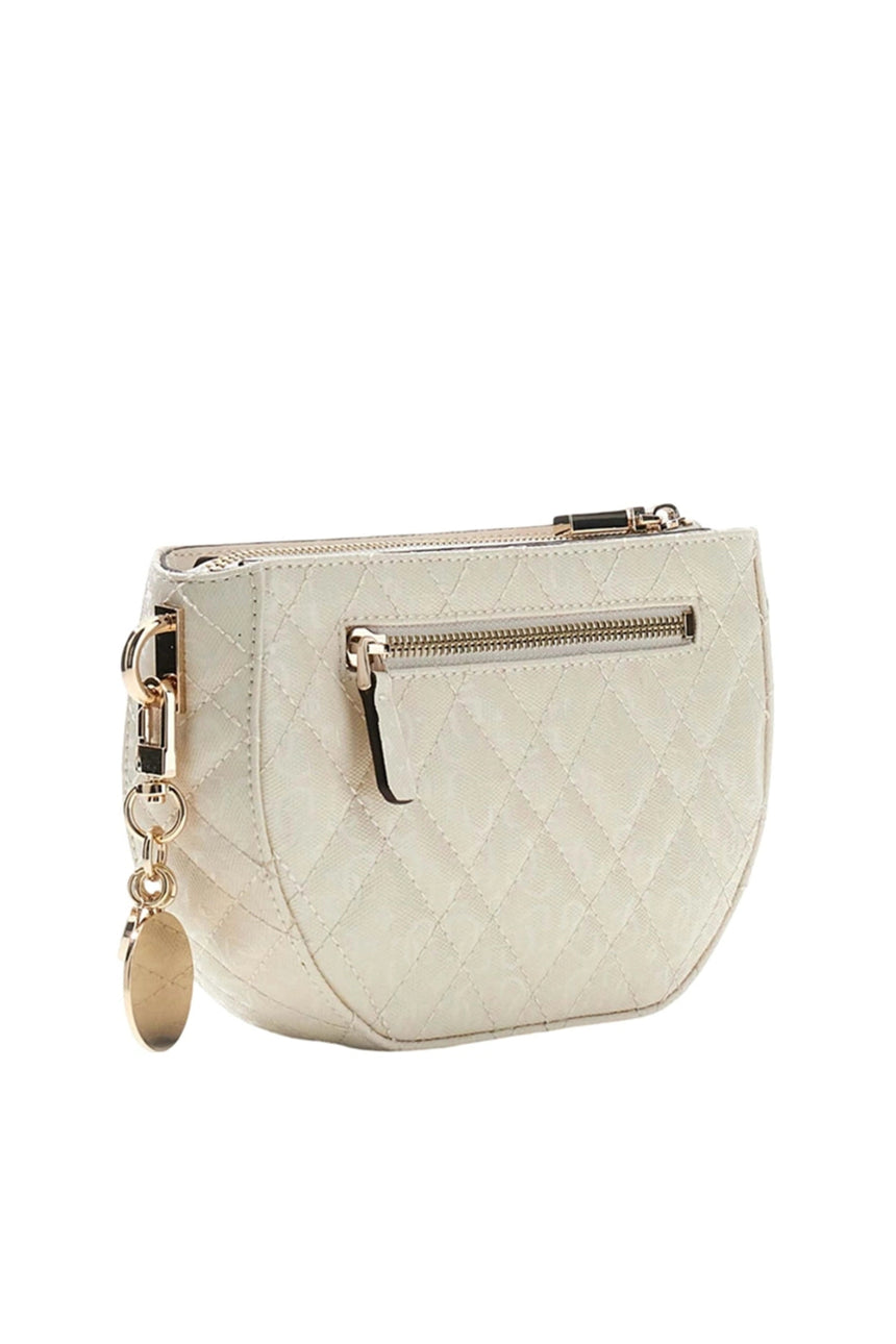 GUESS KADIN ISEMAY MINI CROSSBOD HWGG9628720 - Kırık Beyaz/ Ekru