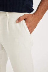 DeFacto D4251AX Erkek Pantolon - Beyaz