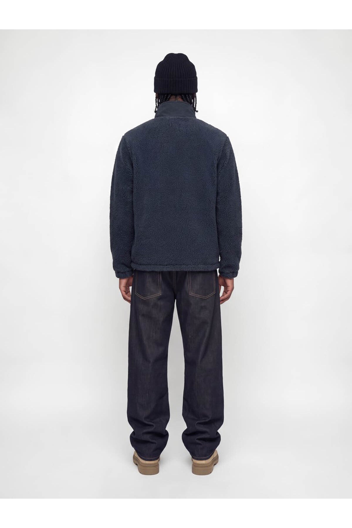 Jack & Jones Soho Erkek Peluş Mont 12299491 - Koyu Gri