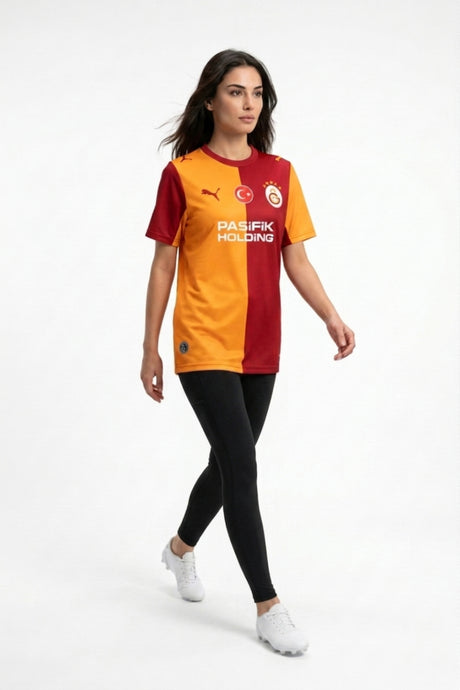 Galatasaray Puma 2026/2027 Kadın İç Saha Forma 78499301 - Sarı/Kırmızı