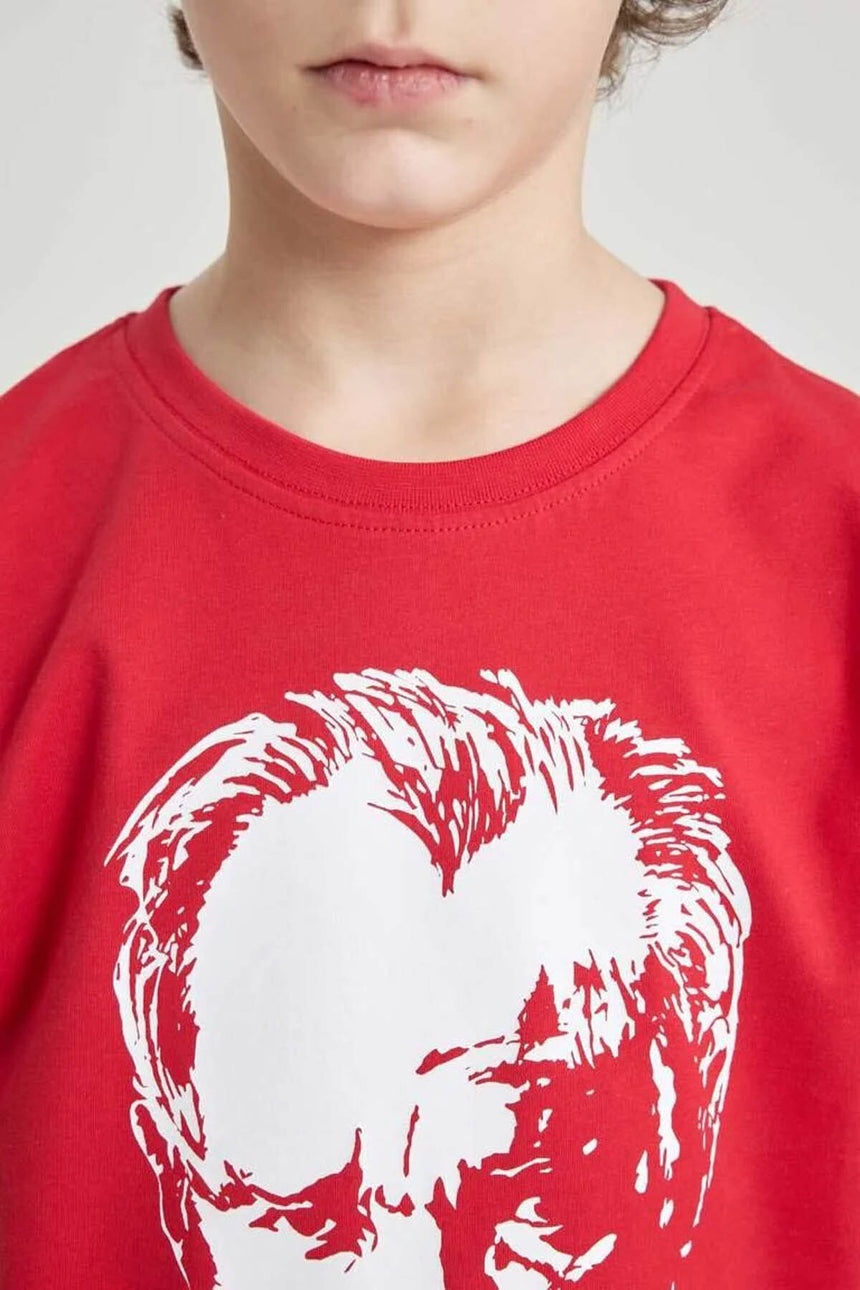 Defacto Çocuk Short Sleeve T-Shirt B6938A8 - Beyaz