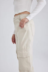 Defacto Kadın Trousers B0454Ax - Kahverengi / Kum Beji