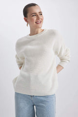 Defacto Kadın Pullover H6905Az - Ekru