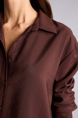 Defacto Kadın Long Sleeve Shirt E4350AX - Kahverengi