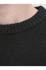 JACK&JONES JJESOHO OLLIE KNIT CREW NECK SN 12278924 - Siyah