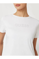 GUESS KADIN BRIANA SS T-SHIRT V3BI11J1314 - Beyaz