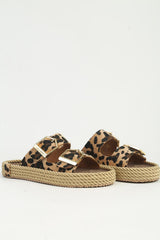 Pierre Cardin Kadın Terlik - Bej Leopar