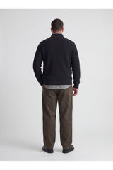 JACK&JONES PLUS JJEPERFECT KNIT FULL ZIP CARDIGAN SN PLS 12298714 - Siyah
