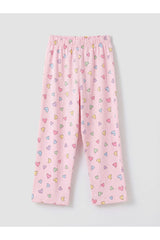 LC Waikiki Çocuk Pijama Takımı S6KE05E1 - Pembe