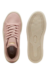 Sporline Puma Smash Platform v3 pembe kadın spor ayakkabı üst ve taban görünümü