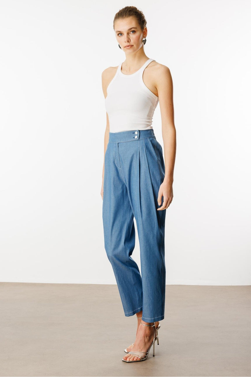 MODA İLGİ PANTOLON ILG251PNT40034 - Çivit Mavisi