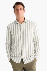 Defacto Erkek Long Sleeve Shirt D6114AX - Açık Yeşil