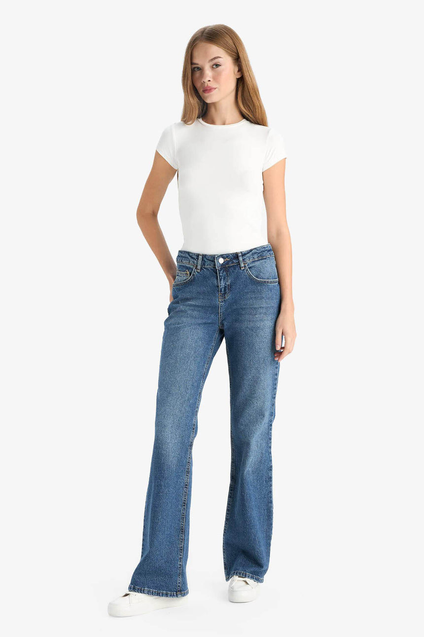 Defacto Kadın Trousers G1407AX - Mavi