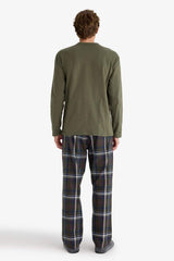 Defacto Erkek Woven Set B2450Ax - Koyu Yeşil