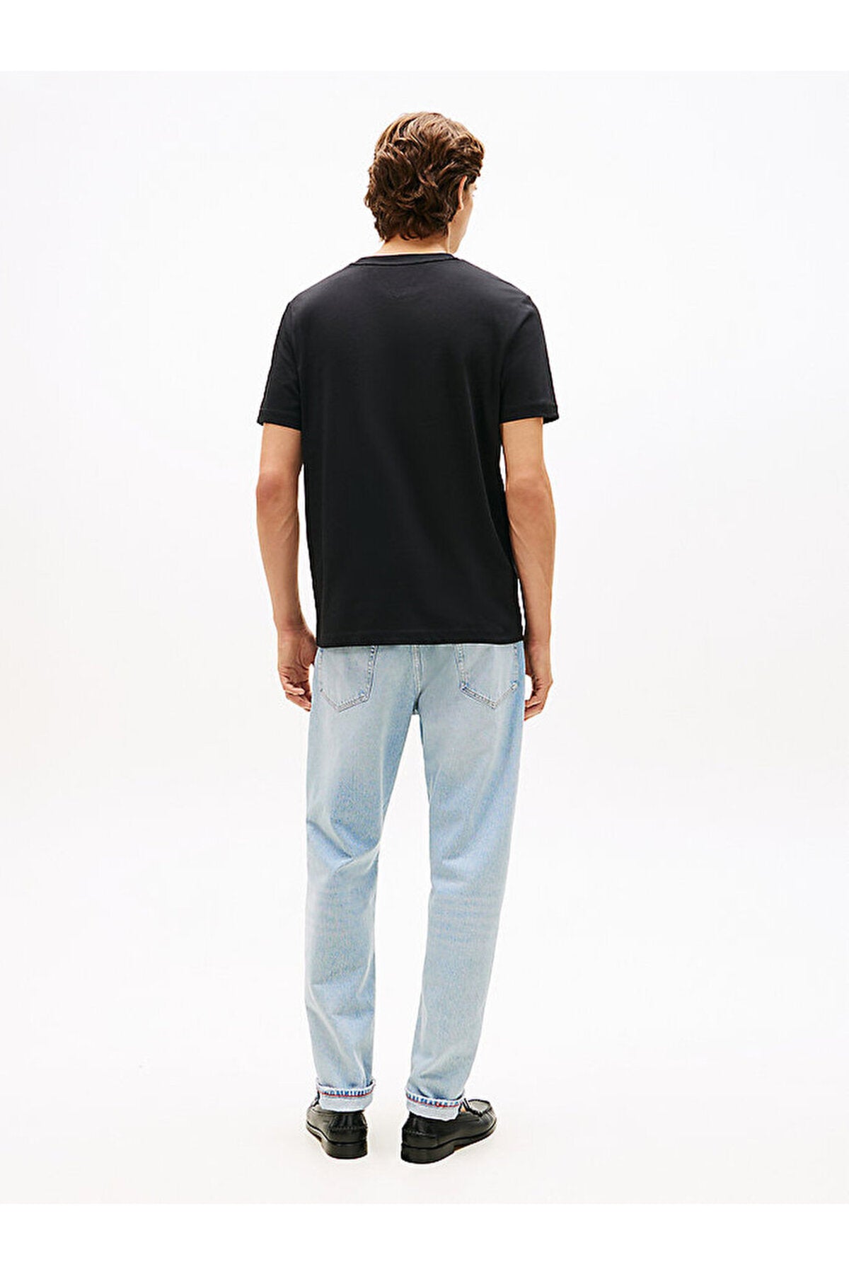 Tommy Hilfiger MW0MW42369BDS Erkek T-Shirt - Siyah