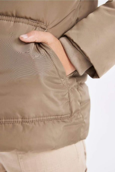 Defacto Çocuk Mont C5526A8 - Gri/ Kahverengi