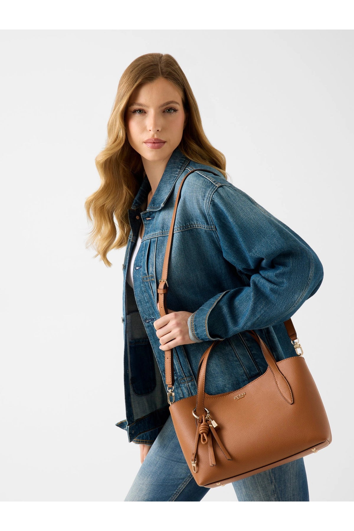 Guess Melody Kadın El Çantası HWBG9735060 - Kahverengi