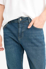 DeFacto R9026AZ Erkek Jean Pantolon - Koyu Yeşil