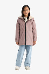 Defacto Çocuk Raincoat C5229A8 - Gül Kurusu
