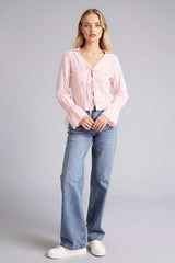 Defacto Kadın Long Sleeve Blouse G9491AX - Açık Pembe