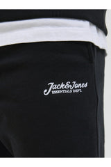 JACK&JONES JPSTGORDON ARCHIVE SWEAT SHORTS MID SN 12288638 - Siyah