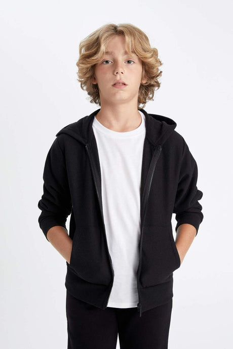 Defacto Çocuk Cardigan X5844A6 - Siyah