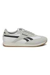 Sporline Reebok World 70 kadın beyaz sneaker, süet ve kumaş detaylı, yan kısımlarında siyah logo baskılı spor ayakkabı