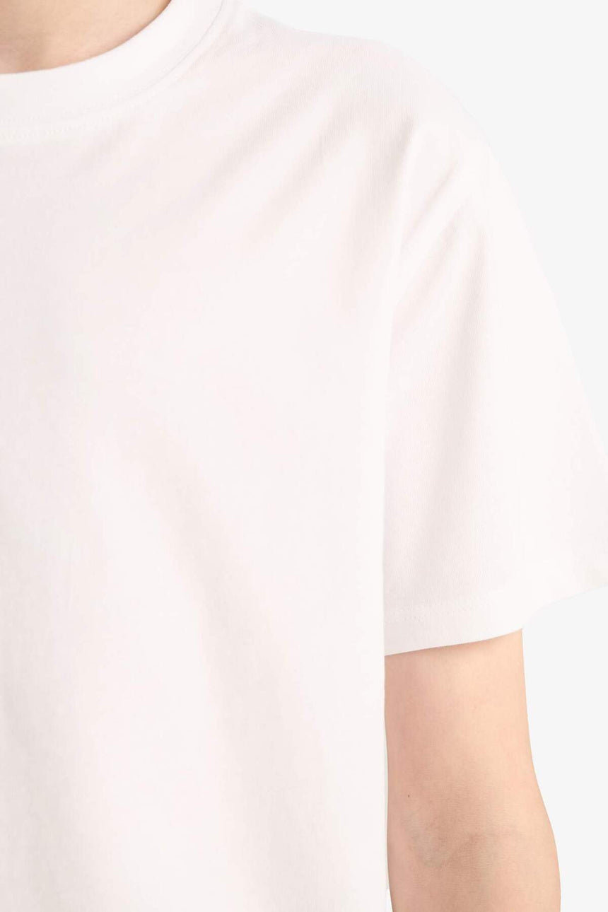 Defacto Çocuk Short Sleeve T-Shirt K1687A6 - Beyaz